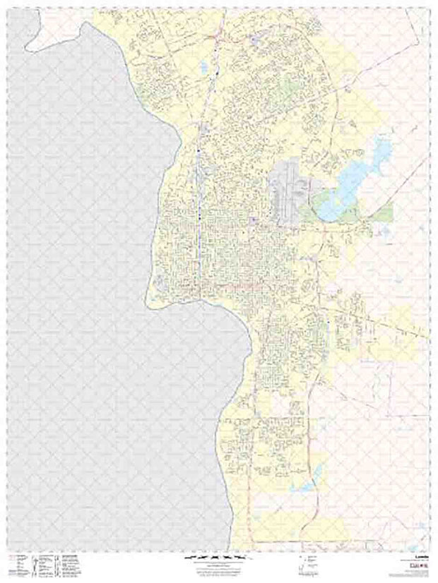 Laredo Wall Map by Map Sherpa