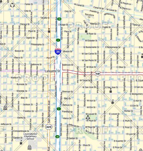 Laredo Wall Map by Map Sherpa