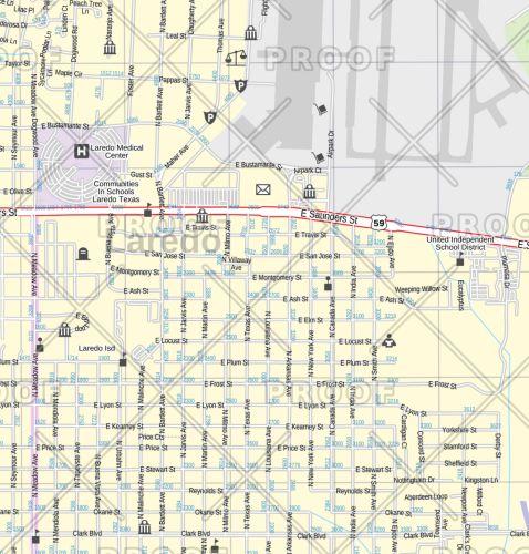 Laredo Wall Map by Map Sherpa