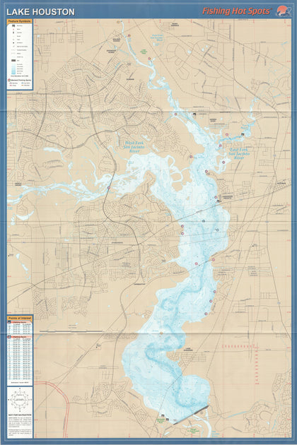 Lake Houston Fishing Map