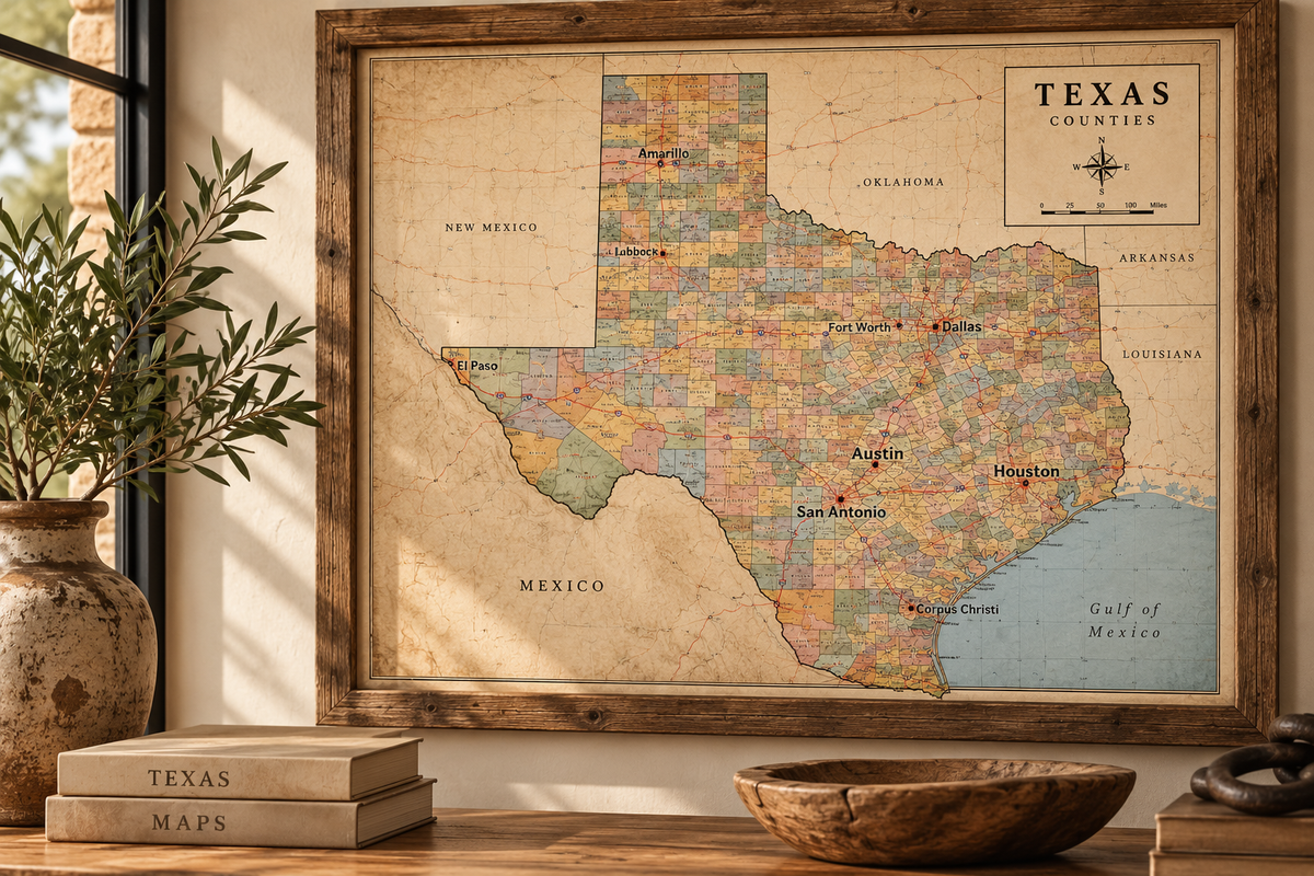 Texas Mini Map Texas County Maps – Page 11 – Texas Map Store