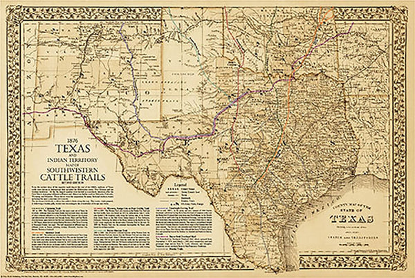 Historical Map of Texas