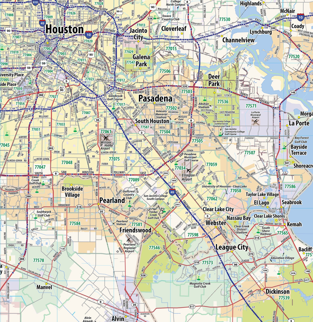 Map of Houston