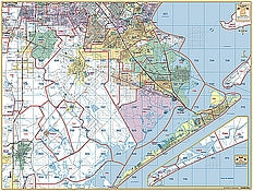 Map of Galveston