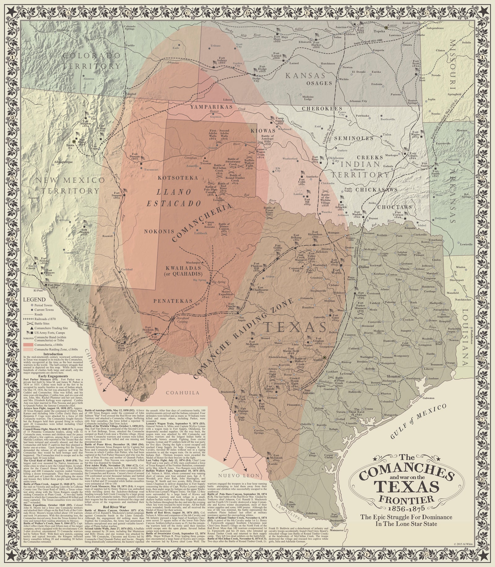 Texas History Classroom Maps - 3 Map Set