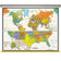 United States & World Contemporary Spring Roller Set w/Backboard - *** Spanish Language Version ***