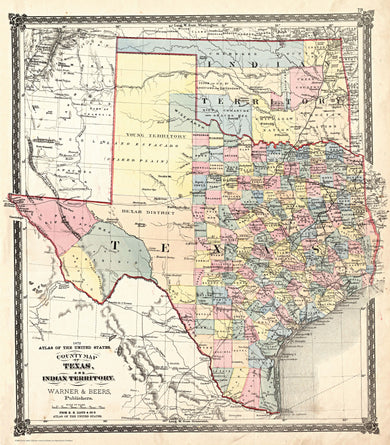 Historical Map of Texas