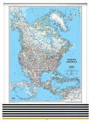 The 7 Continent Maps Classroom Pull Down 7 Map Bundle by National Geographic