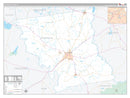 Anderson County, TX Premium Style Wall Map