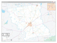 Anderson County, TX Premium Style Wall Map