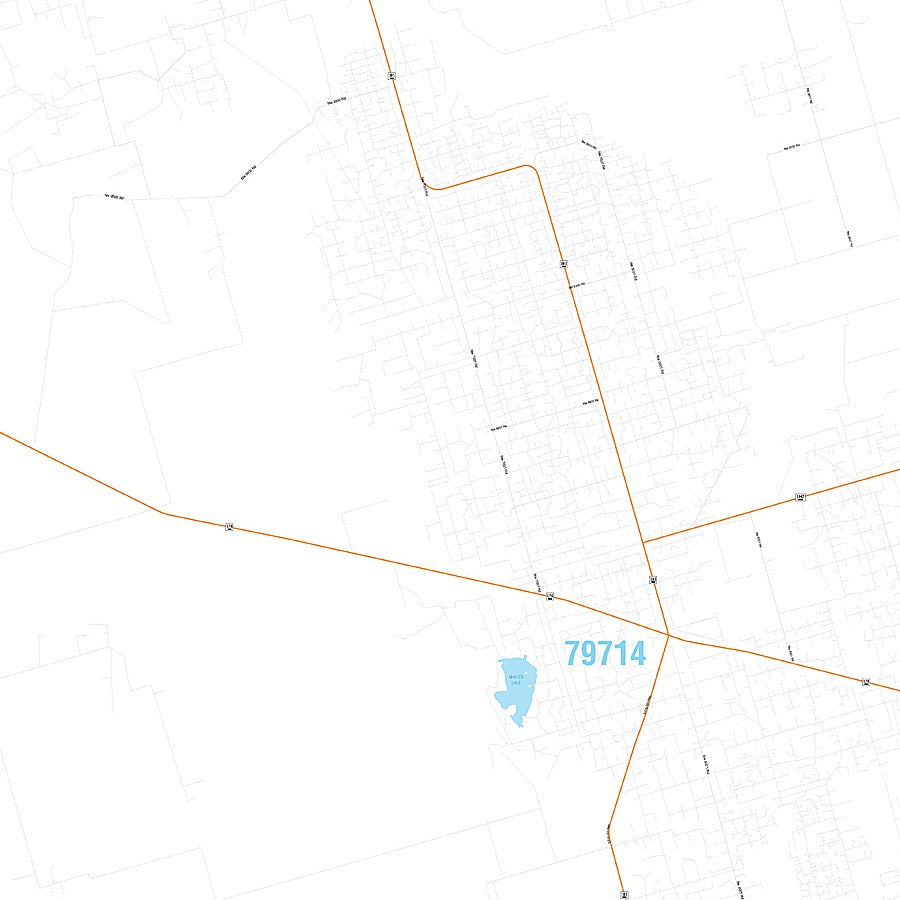 Andrews County, TX Premium Style Wall Map