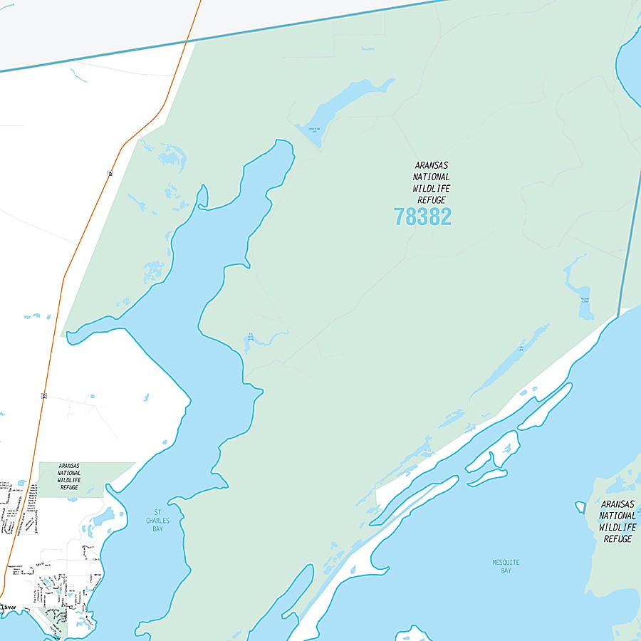 Aransas County, TX Premium Style Wall Map