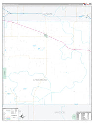 Armstrong County, TX Premium Style Wall Map