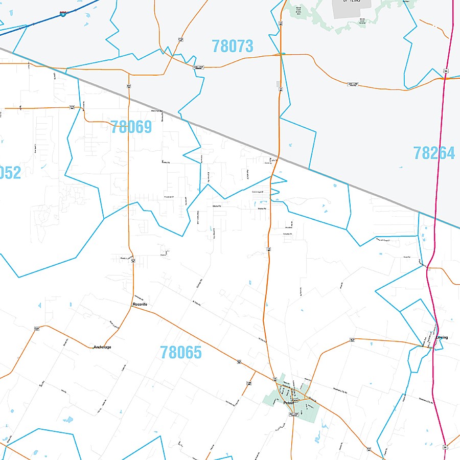 Atascosa County, TX Premium Style Wall Map