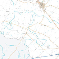 Austin County, TX Premium Style Wall Map