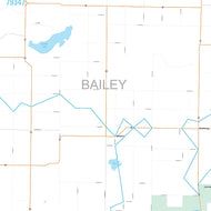 Bailey County, TX Premium Style Wall Map