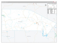 Bandera County, TX Premium Style Wall Map