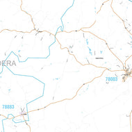 Bandera County, TX Premium Style Wall Map