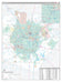 Bexar County, TX Premium Style Wall Map