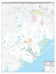 Brazoria County, TX Premium Style Wall Map