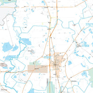 Brazoria County, TX Premium Style Wall Map