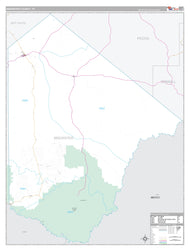 Brewster County, TX Premium Style Wall Map