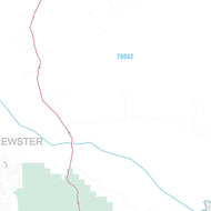 Brewster County, TX Premium Style Wall Map