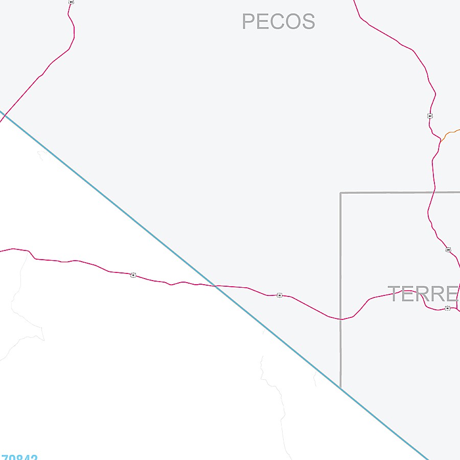 Brewster County, TX Premium Style Wall Map