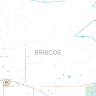 Briscoe County, TX Premium Style Wall Map
