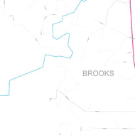 Brooks County, TX Premium Style Wall Map
