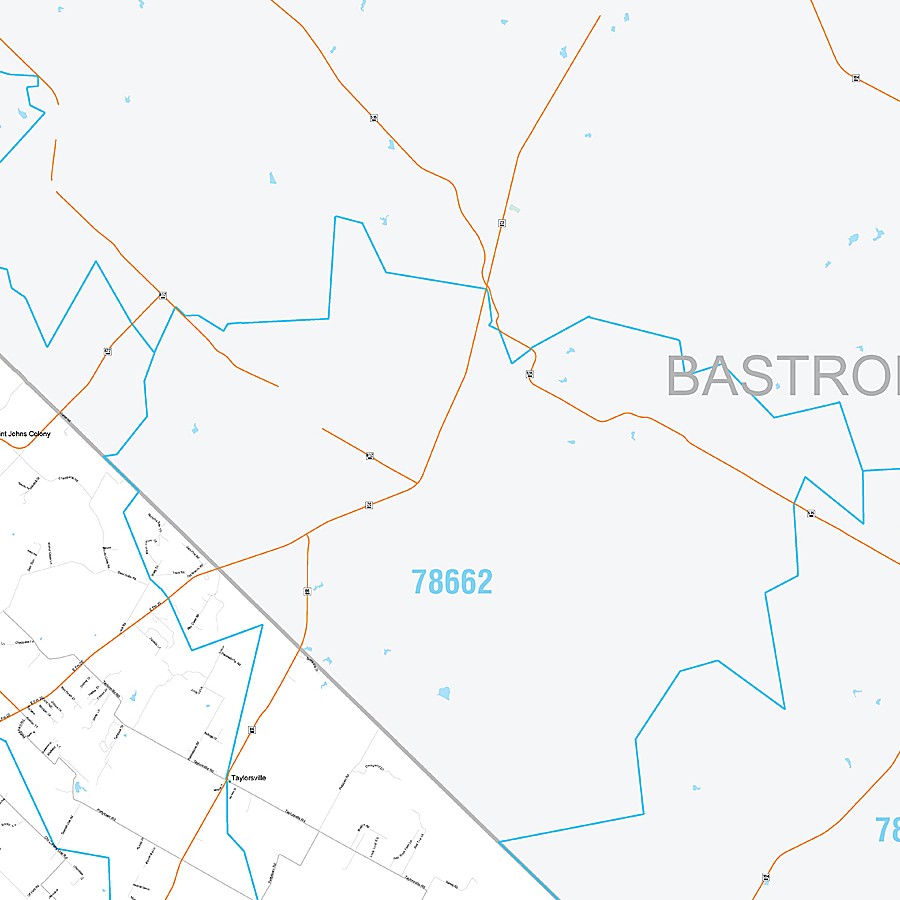 Caldwell County, TX Premium Style Wall Map