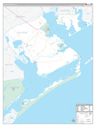 Calhoun County, TX Premium Style Wall Map