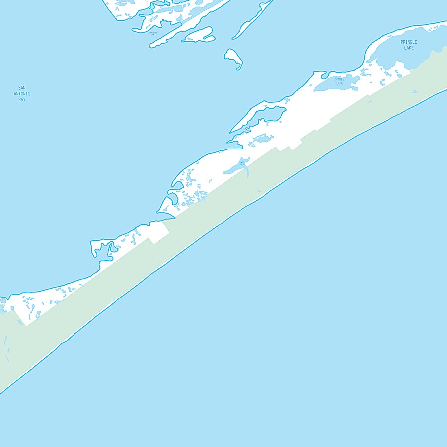 Calhoun County, TX Premium Style Wall Map