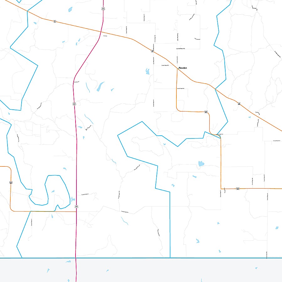 Callahan County, TX Premium Style Wall Map