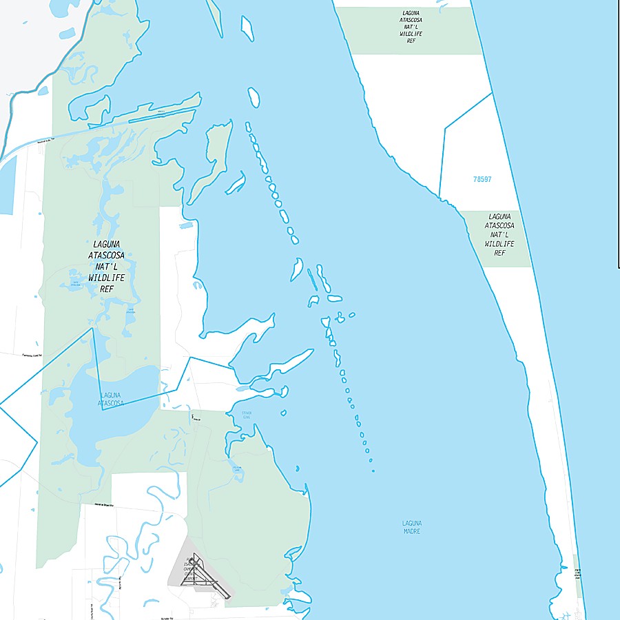 Cameron County, TX Premium Style Wall Map