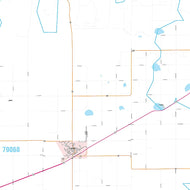 Carson County, TX Premium Style Wall Map