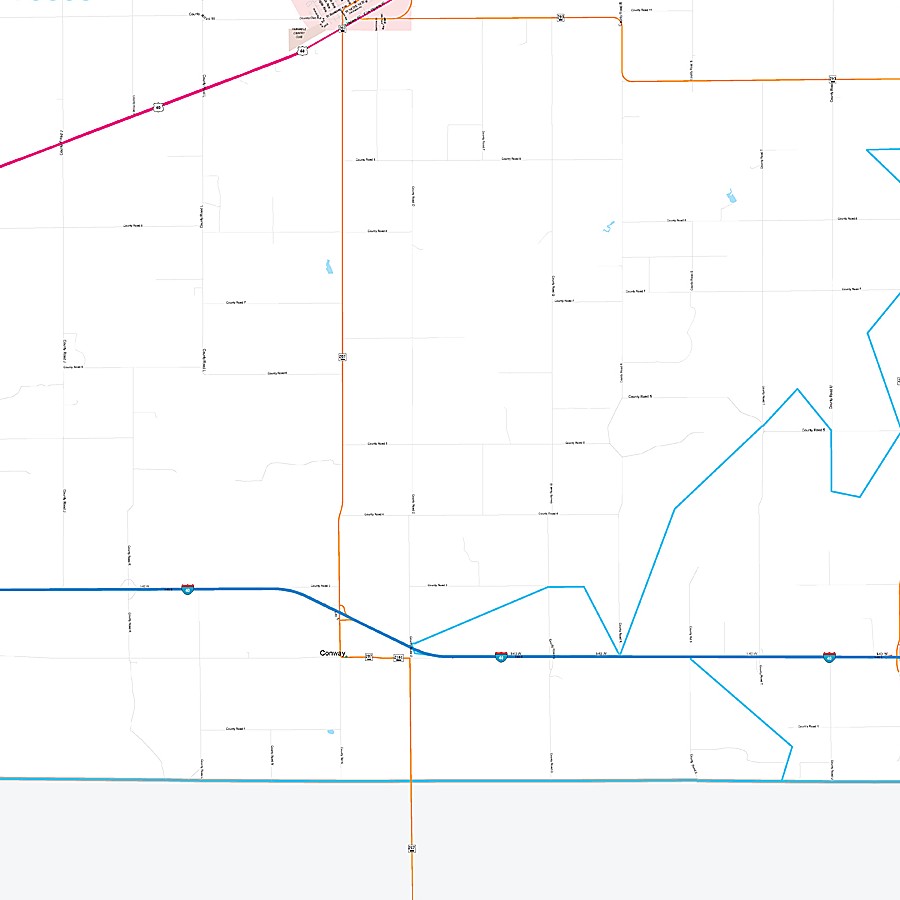 Carson County, TX Premium Style Wall Map