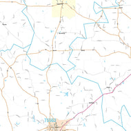 Cass County, TX Premium Style Wall Map
