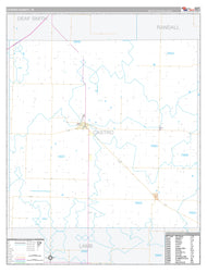 Castro County, TX Premium Style Wall Map
