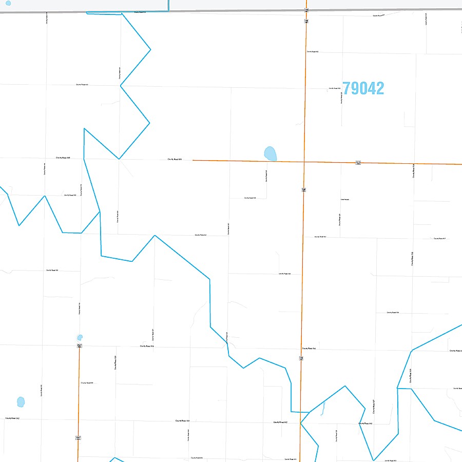 Castro County, TX Premium Style Wall Map