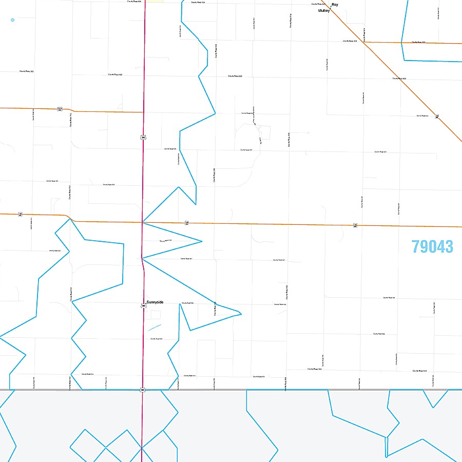 Castro County, TX Premium Style Wall Map