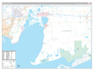 Chambers County, TX Premium Style Wall Map