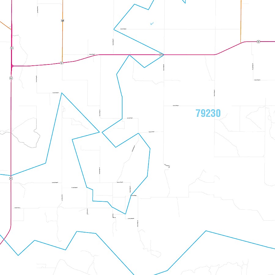 Childress County, TX Premium Style Wall Map