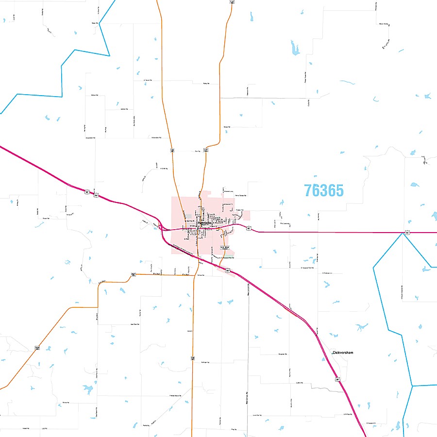 Clay County, TX Premium Style Wall Map