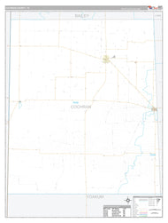 Cochran County, TX Premium Style Wall Map