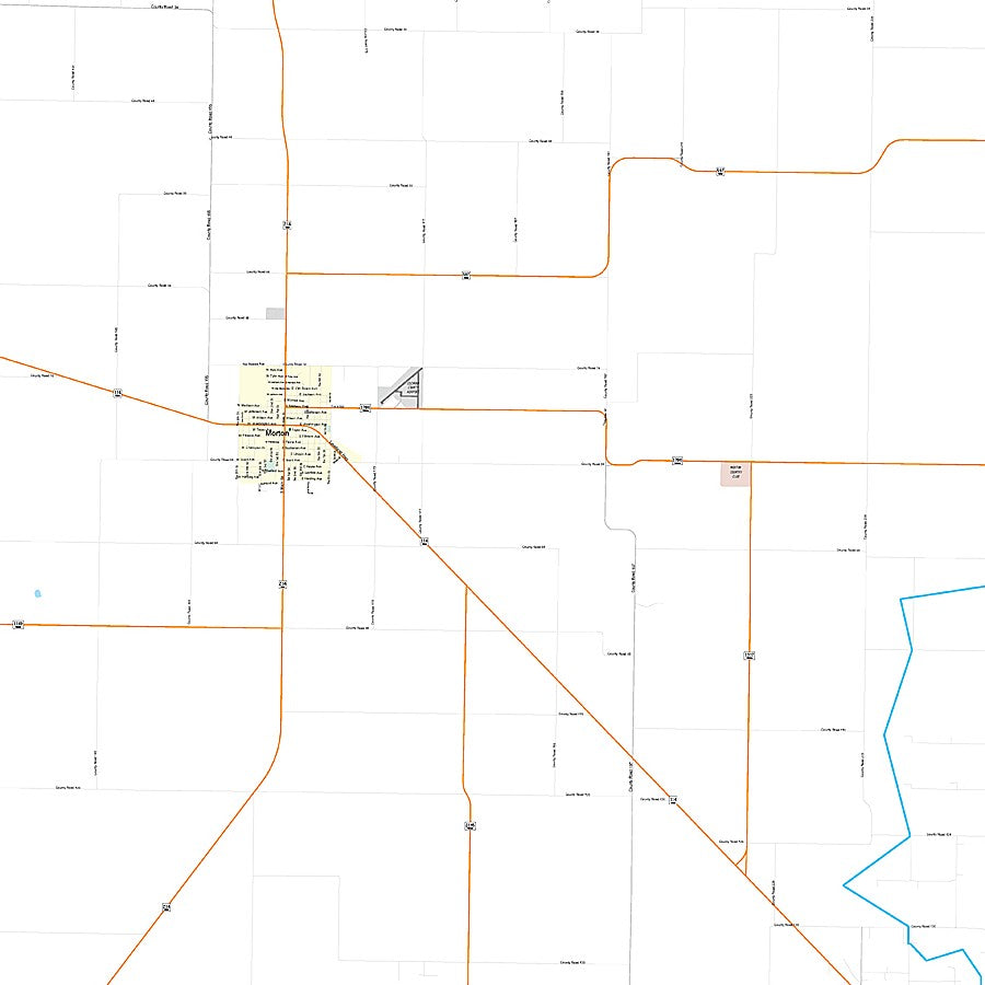 Cochran County, TX Premium Style Wall Map