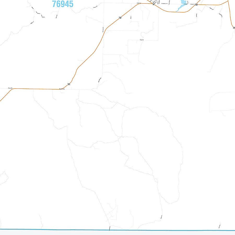Coke County, TX Premium Style Wall Map