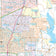 Collin County, TX Premium Style Wall Map