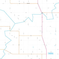 Collingsworth County, TX Premium Style Wall Map