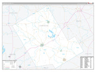 Comanche County, TX Premium Style Wall Map